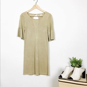 FOREVER 21 Gold Metallic Dress